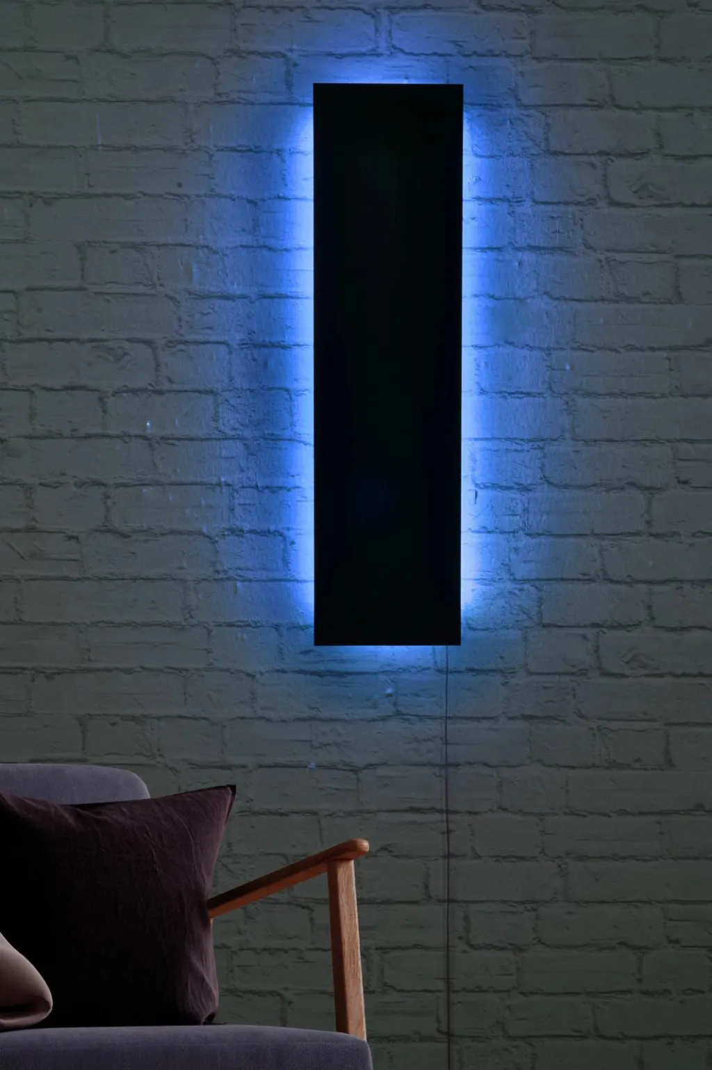 Dritë dekorative LED, drejtkëndëshe, ngjyrë kaltër - 5