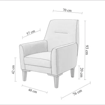Karrige Wing Atelier del Sofa, Liones-S, antracit