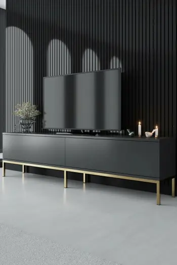 Komodë TV Hanah Home, Lord, antracit, argjend