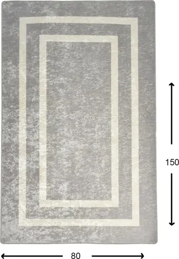 Qilim për korridor, Conceptum Hypnose, ngjyrë argjendi, 80x150cm