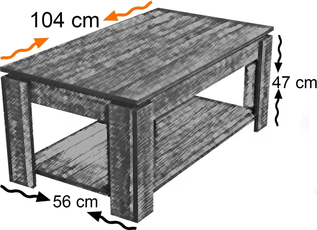 Tavolinë Kafeje Shelf, lejthi - 1