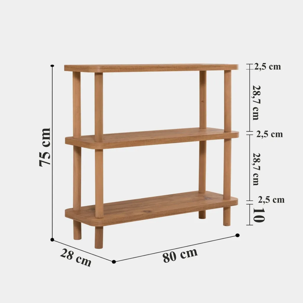 Raft librash Hanah Home Step, ngjyrë pishë Atlantike - 1
