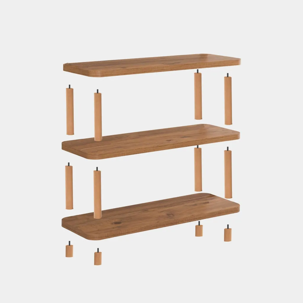 Raft librash Hanah Home Step, ngjyrë pishë Atlantike - 5