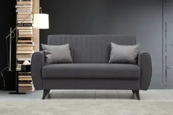 Divan-krevat dy ulës, ngjyrë gri e errët, Saga, Atelier del Sofa