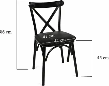Set Karrigesh (4 Copë) Ekol 1331 V4, zezë