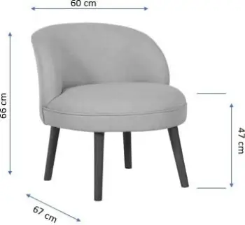 Karrige Wing Atelier del Sofa, ngjyrë sax blu