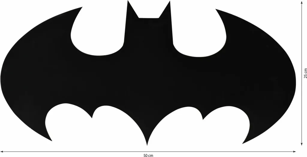 Dritë dekorative LED Batman, ngjyrë e verdhë, 50x25cm - 9