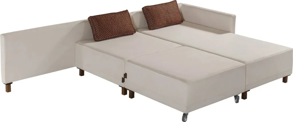 Kënd divan-krevat Atelier del Sofa, kënd i djathtë, bezhë - 6