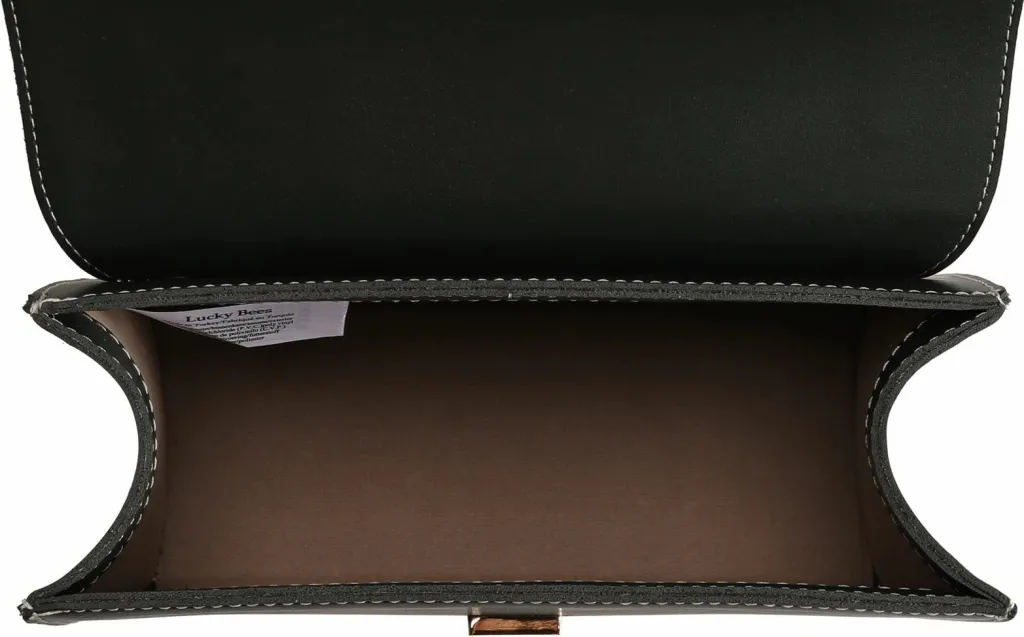 Çantë crossbody Lucky Bees, krem dhe e gjelbër e errët, 918 - 11