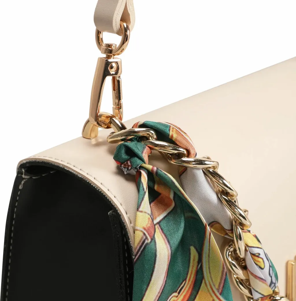 Çantë crossbody Lucky Bees, krem dhe e gjelbër e errët, 918 - 8