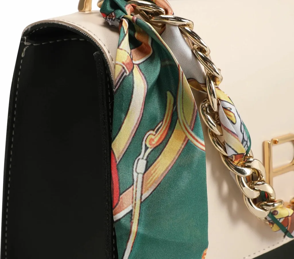 Çantë crossbody Lucky Bees, krem dhe e gjelbër e errët, 918 - 9