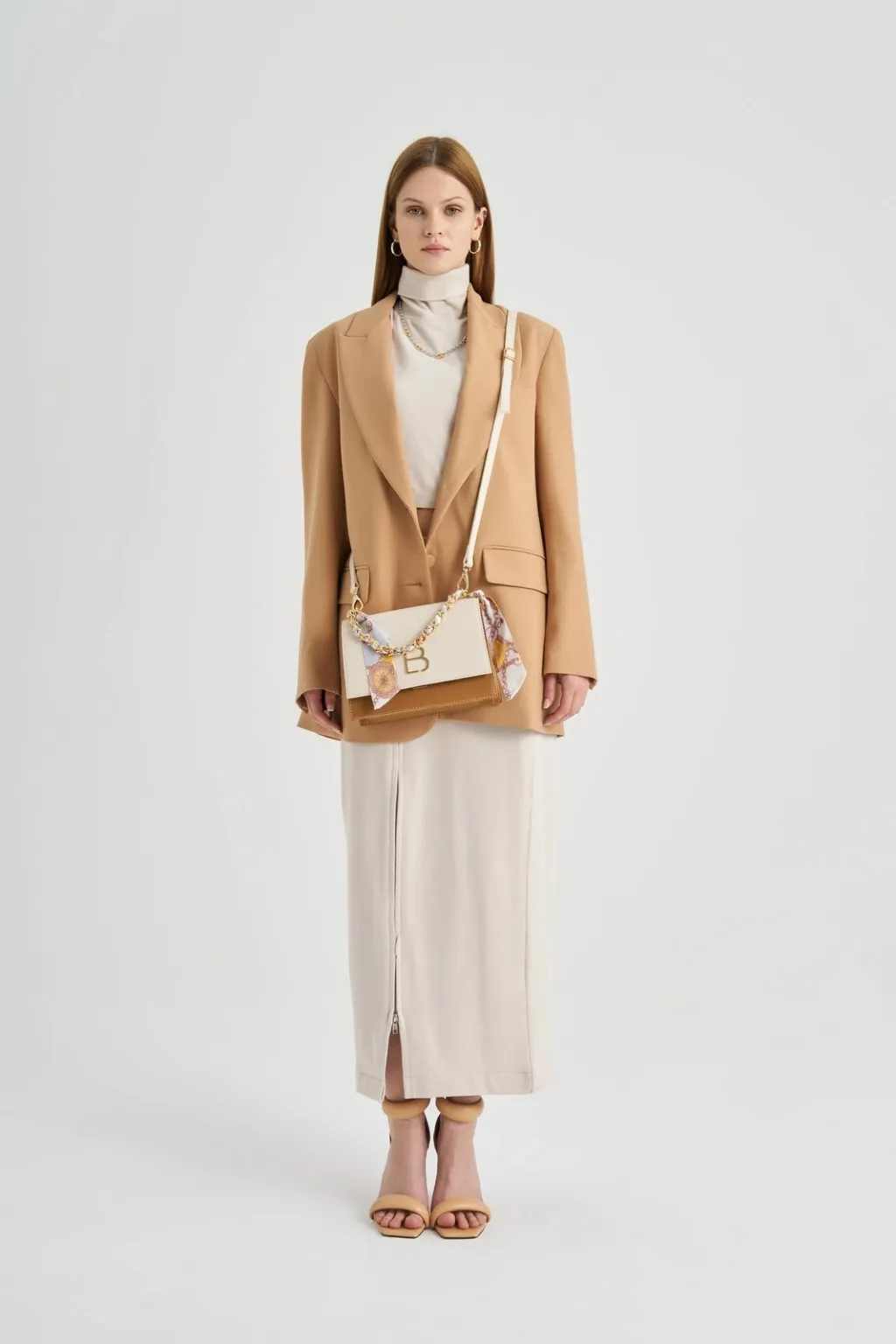 Çantë crossbody Lucky Bees, krem, kafe e hapur, 918 - 15