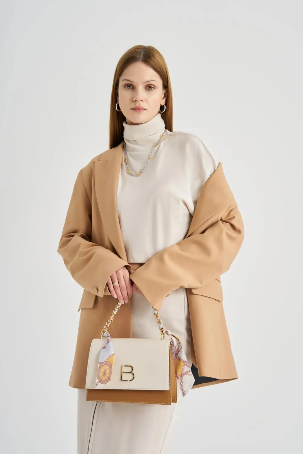 Çantë crossbody Lucky Bees, krem, kafe e hapur, 918 - 17