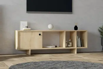 Komodë TV Hanah Home, Eze, ngjyrë lisi