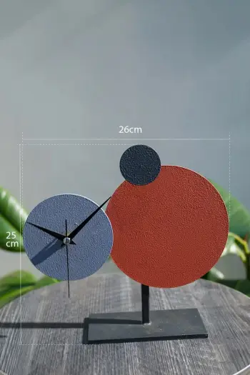 Orë dekorative Aberto Design, MYK2117-3, ngjyrë e kuqe tjegulle, blu, antracit