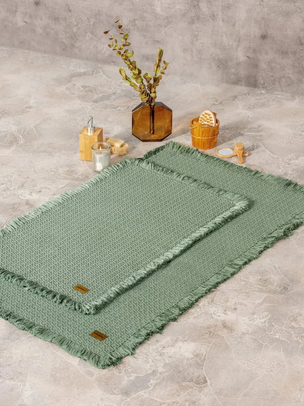 Set tapetash për banjo (2 copë), Mijölnir, Rüya, ngjyrë e gjelbër - 2