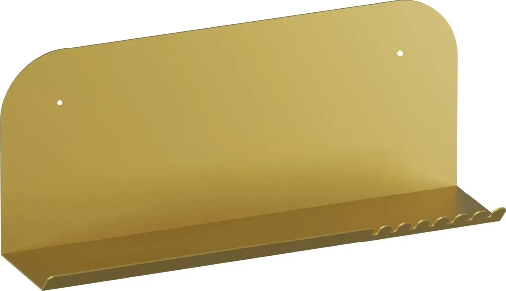 Raft muri metalik, ngjyrë ari, Hanah Home, Long Pouch - 5