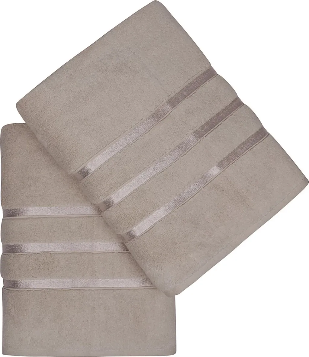 Set peshqirësh banje (2 copë), Mijölnir Dolce, ngjyrë kafe e çelët - 4