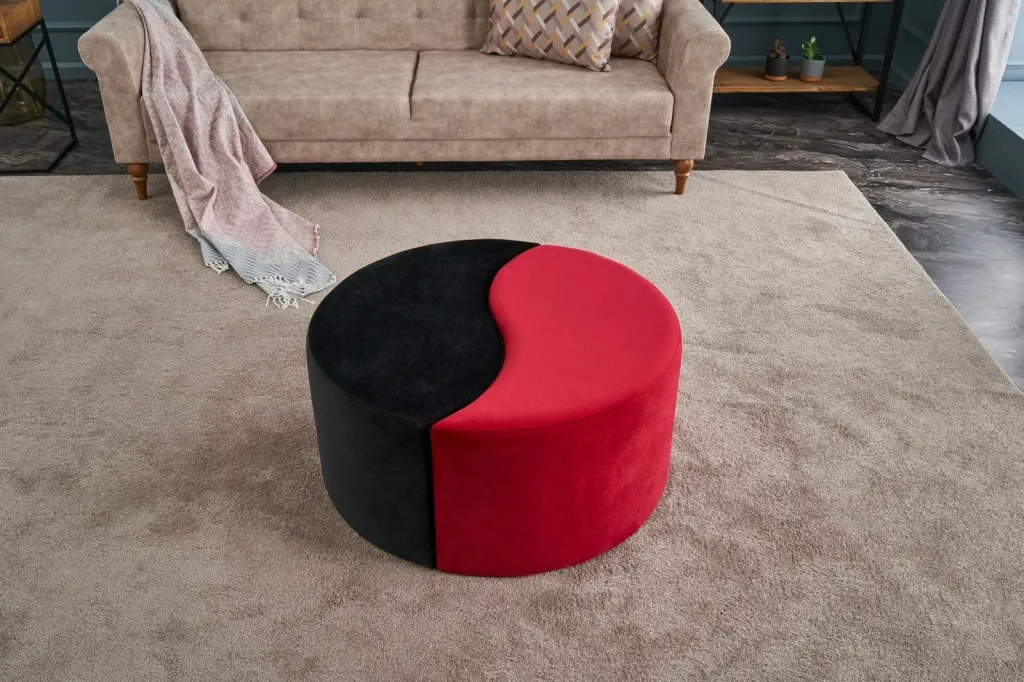 Puf Alis Atelier del Sofa, e kuqe dhe e zezë - 4