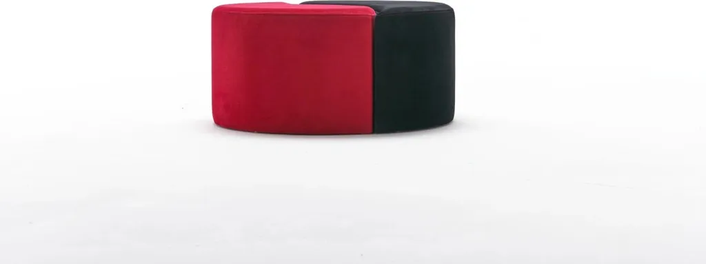 Puf Alis Atelier del Sofa, e kuqe dhe e zezë - 5