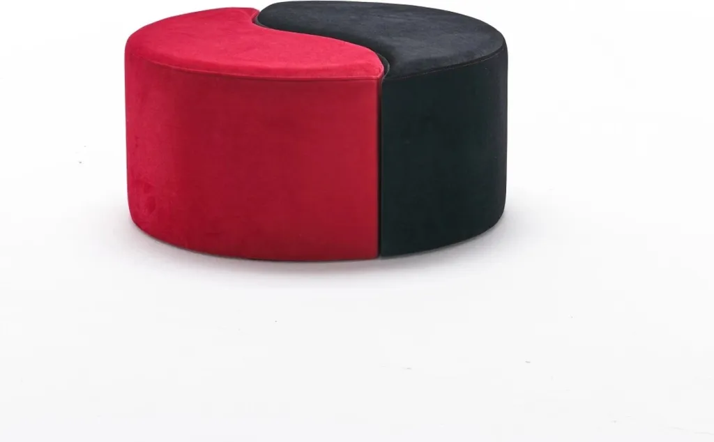 Puf Alis Atelier del Sofa, e kuqe dhe e zezë - 6
