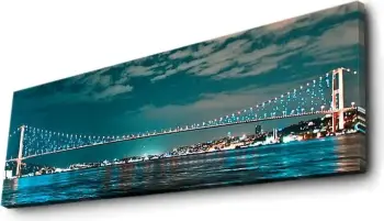 Pikturë dekorative në kanavacë me drita LED, shumëngjyrëshe, 30x90cm, 3090DACT-16