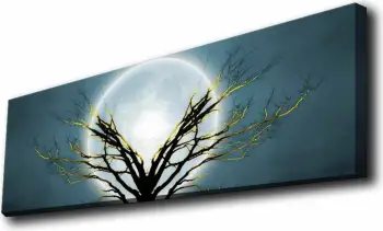Pikturë dekorative me drita LED, shumëngjyrëshe, 30x90cm, Wallity 3090KTLGDACT-018