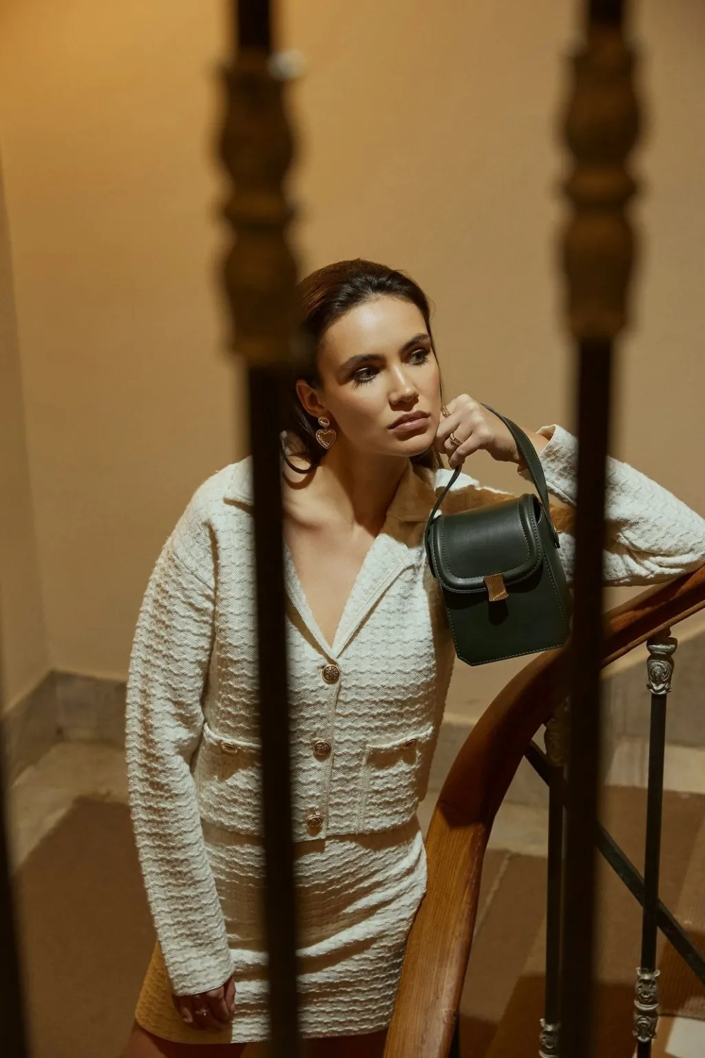 Çantë crossbody, ngjyrë e gjelbër e errët, Vince Camuto, Lagoon - 1
