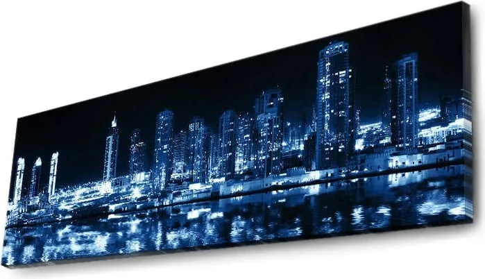 Pikturë dekorative me LED, shumëngjyrëshe, 30x90cm, 3090DACT-6 - 1