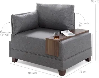 Karrige njëvendëshe Fly, ngjyrë e kuqe e thellë, Atelier del Sofa, pjesa e majtë