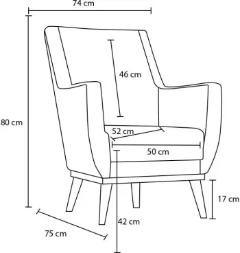 Karrige Wing Atelier del Sofa, Gonca, krem v2