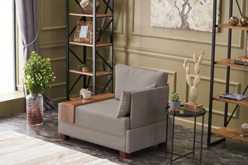 Karrige një vendëshe Fly Right, bezhë, Atelier del Sofa - 5