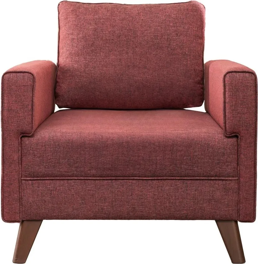Fotel një vendësh Atelier del Sofa, Bella, ngjyrë e kuqe e errët - 7