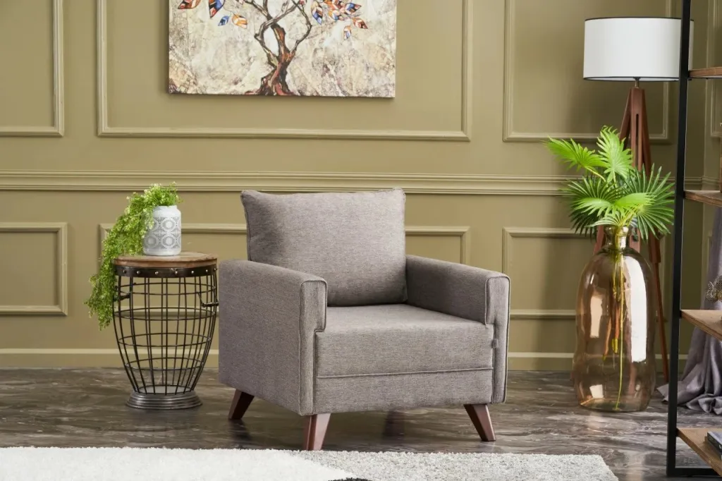 Fotel një vendësh, ngjyrë kafe, Bella Armchair - 4