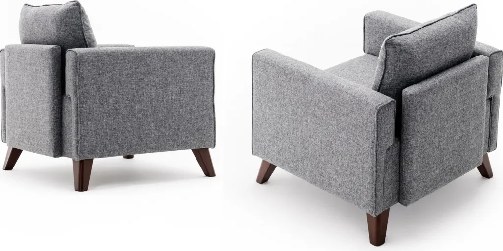 Fotel njëvendëshe Atelier del Sofa, Bella, ngjyrë gri - 1