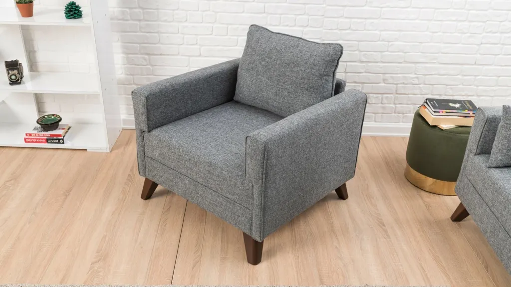 Fotel njëvendëshe Atelier del Sofa, Bella, ngjyrë gri - 3