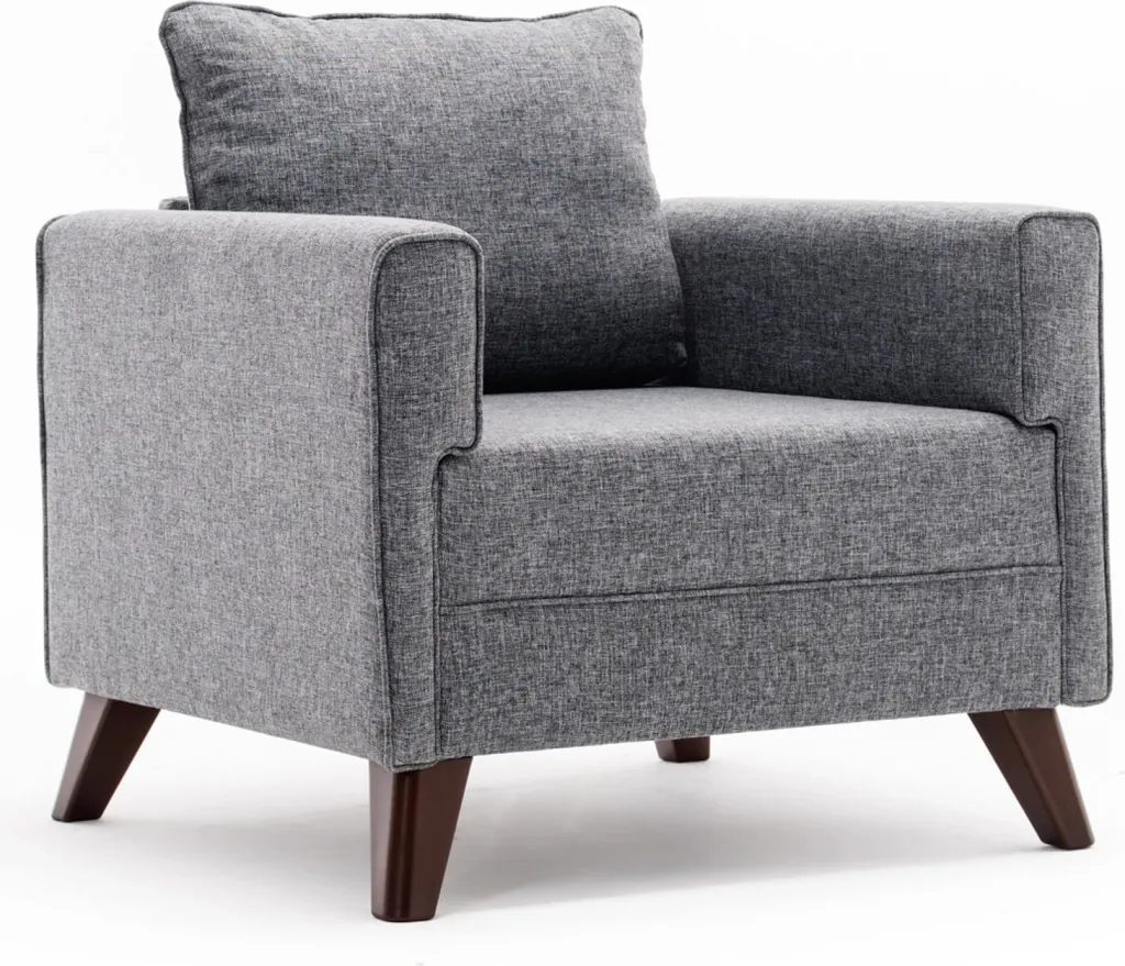 Fotel njëvendëshe Atelier del Sofa, Bella, ngjyrë gri - 5