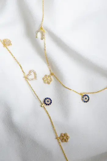 Set varëse dhe byzylyk argjendi, ngjyrë ari, Elika Silver, ELKSLVR7384A