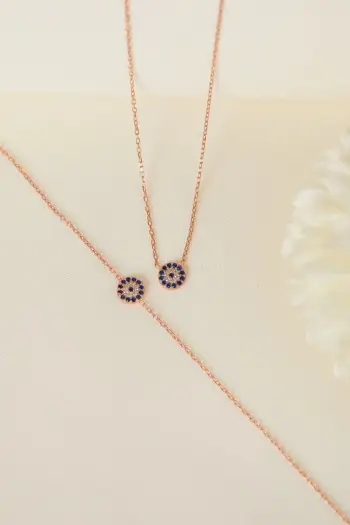 Set varëse dhe byzylyk argjendi, ngjyrë rozë, Elika Silver, ELKSET80063