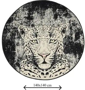 Tapet banjoje Mijölnir, Tiger, shumëngjyrësh, 140cm