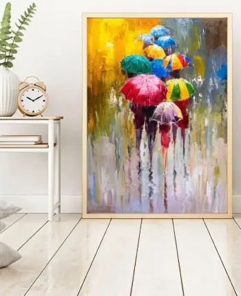 Pikturë dekorative me kornizë, MDF, Wallity Huhu187, 70x50cm
