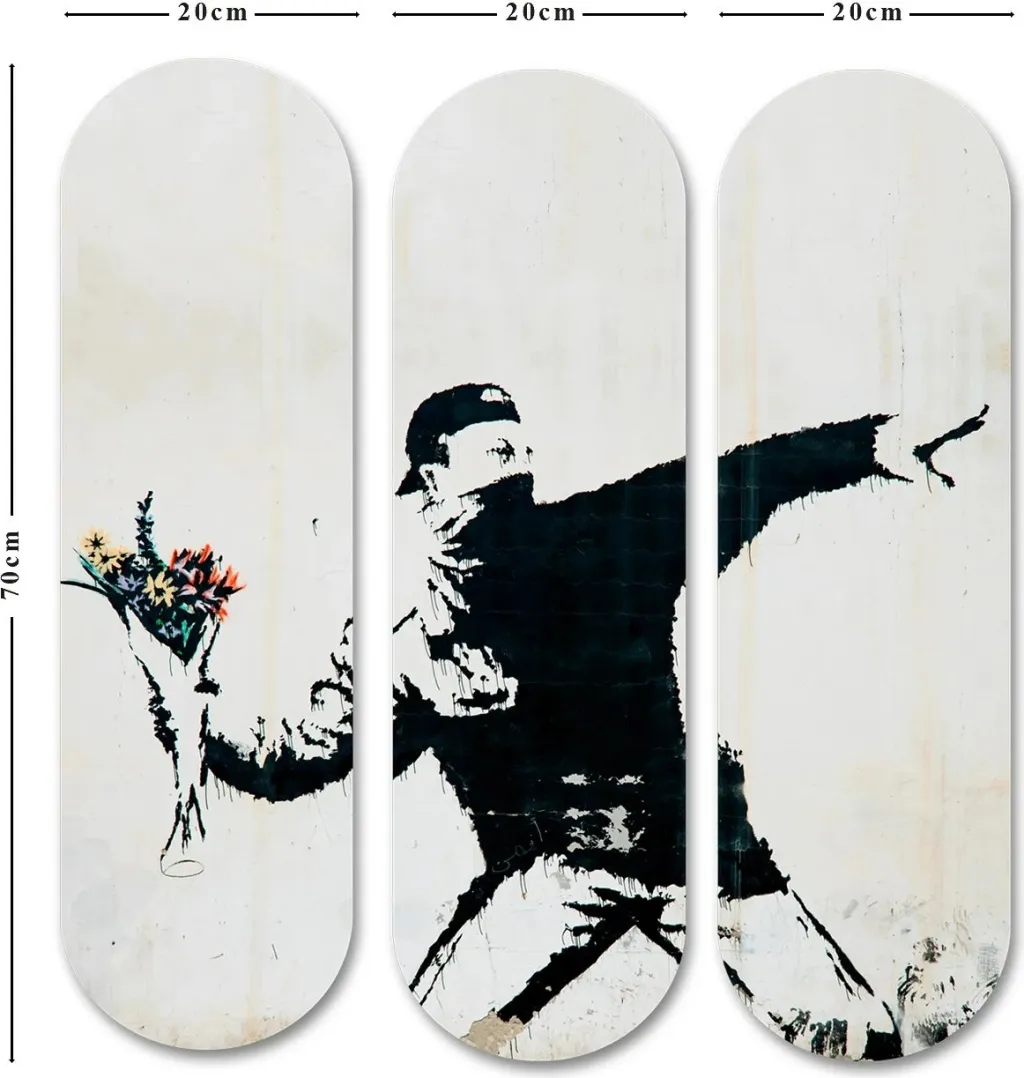Pikturë dekorative MDF (3 copë), Wallity, 3KY3781 - 1
