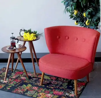 Karrige krahu Atelier del Sofa, ngjyrë e kuqe tile, Bienville