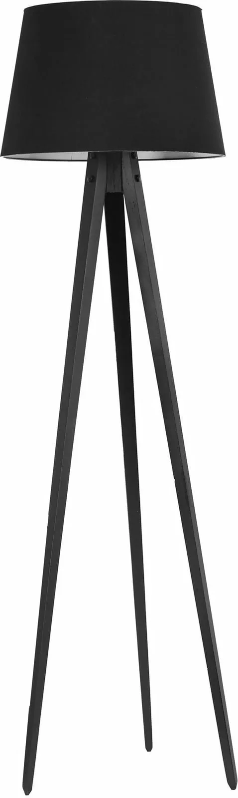 Llambë dyshemeje Opviq, tripod, e zezë, abazhuri i zi - 2