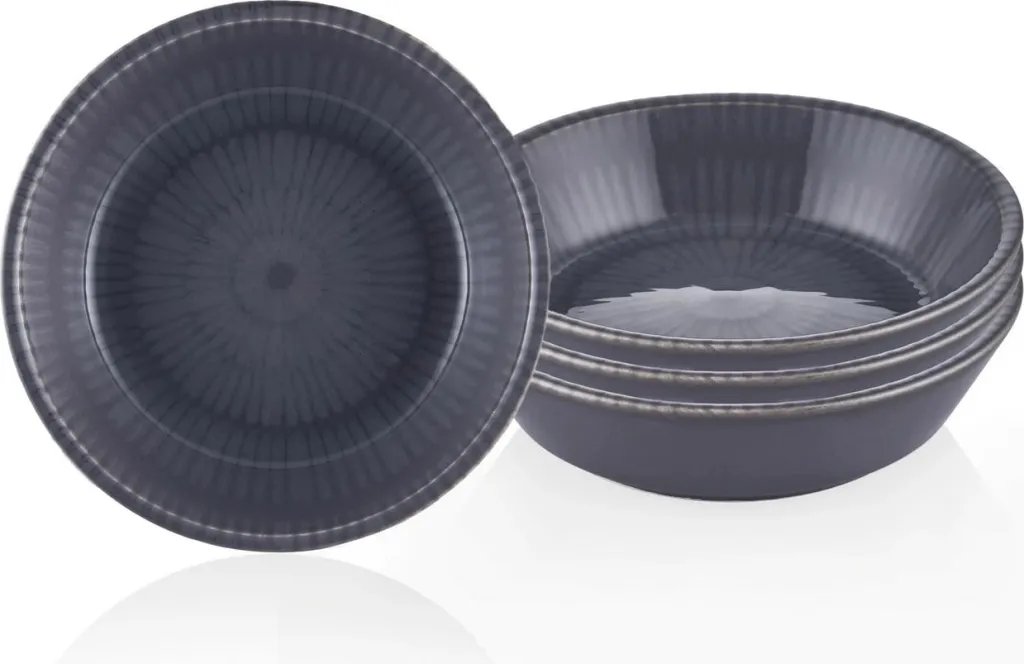 Set 4 pjataza për meze, Hermia, gri, NON0013 - 4