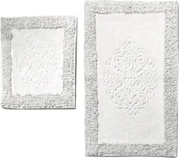Set tapetash për banjo (2 copë), Mijölnir, Piante Oval, ecru