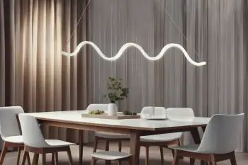 Llambë tavani Opviq, set drejtkëndor, trup i bardhë, dritë e bardhë