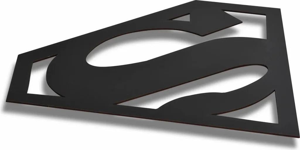 Dritë dekorative LED, logo Superman, ngjyrë kaltër - 5