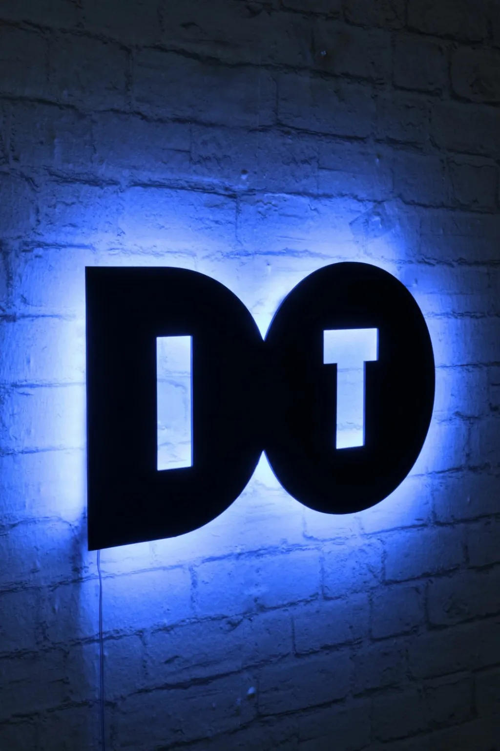 Dritë dekorative LED Wallity, Do It, ngjyrë kaltër - 2