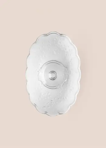 Pjatë për servirje tortash Hermia, qelq transparent, CAM0498